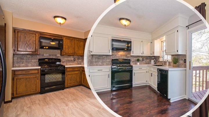 1970s kitchen before and after