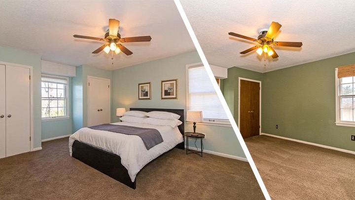master bedroom flip before and after